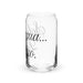 Solo Agua Lo Juro Exclusive Art Piece Can-Shaped Glass Home Office Work Mexican Spanish Pride Gift Cup One-Of-A-Kind Calligraphy Glass | S21 Mexicada