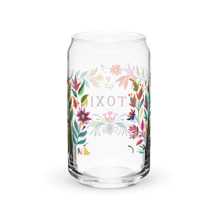 La Toxica Exclusive Art Piece Can-Shaped Glass Home Office Work Mexican Spanish Pride Gift Cup One-Of-A-Kind Calligraphy Glass | L16 Mexicada