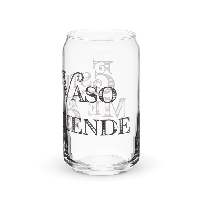 Este Vaso Me Entiende Exclusive Art Piece Can-Shaped Glass Home Office Work Mexican Spanish Pride Gift Cup One-Of-A-Kind Calligraphy Glass | E3 Mexicada