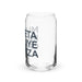 Mi Dieta Incluye Cerveza Exclusive Art Piece Can-Shaped Glass Home Office Work Mexican Spanish Pride Gift Cup One-Of-A-Kind Calligraphy Glass | M1 Mexicada