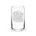 Mi Dieta Incluye Cerveza Exclusive Art Piece Can-Shaped Glass Home Office Work Mexican Spanish Pride Gift Cup One-Of-A-Kind Calligraphy Glass | M4 Mexicada