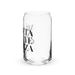 Mi Dieta Incluye Cerveza Exclusive Art Piece Can-Shaped Glass Home Office Work Mexican Spanish Pride Gift Cup One-Of-A-Kind Calligraphy Glass | M10 Mexicada