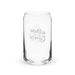 Mi Dieta Incluye Cerveza Exclusive Art Piece Can-Shaped Glass Home Office Work Mexican Spanish Pride Gift Cup One-Of-A-Kind Calligraphy Glass | M25 Mexicada