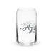 Agua Bendita Exclusive Art Piece Can-Shaped Glass Home Office Work Mexican Spanish Pride Gift Cup One-Of-A-Kind Calligraphy Glass | A16 Mexicada