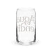 Agua Bendita Exclusive Art Piece Can-Shaped Glass Home Office Work Mexican Spanish Pride Gift Cup One-Of-A-Kind Calligraphy Glass | A31 Mexicada