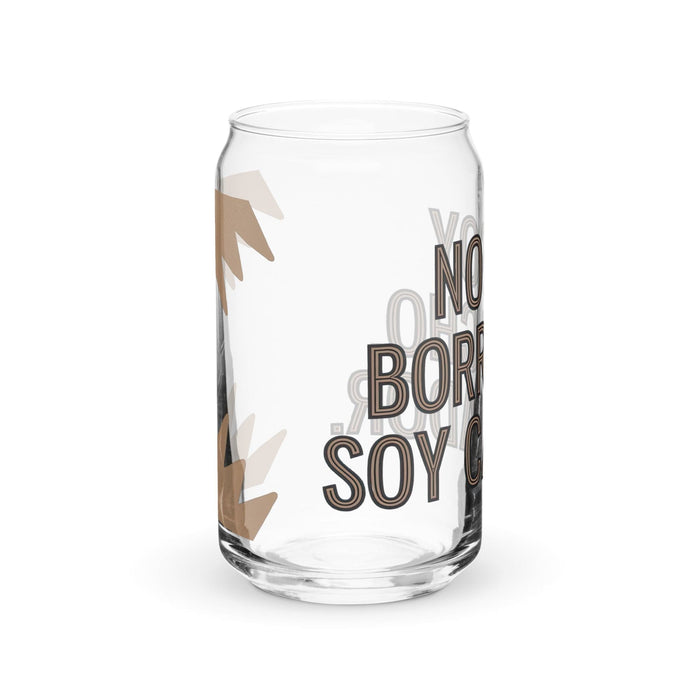 No Soy Borracho, Soy Catador Exclusive Art Piece Can-Shaped Glass Home Office Work Mexican Spanish Pride Gift Cup One-Of-A-Kind Calligraphy Glass | N11 Mexicada