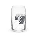 No Soy Borracho, Soy Catador Exclusive Art Piece Can-Shaped Glass Home Office Work Mexican Spanish Pride Gift Cup One-Of-A-Kind Calligraphy Glass | N13 Mexicada