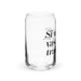 Si Ves Este Vaso Vacío, Trae Más Exclusive Art Piece Can-Shaped Glass Home Office Work Mexican Spanish Pride Gift Cup One-Of-A-Kind Calligraphy Glass | S36 Mexicada