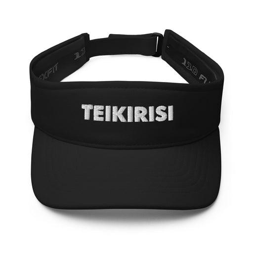 Embroidered Teikirisi - Take It Easy Funny Spanish Saying Phrase Slang Visor Mexicada Black