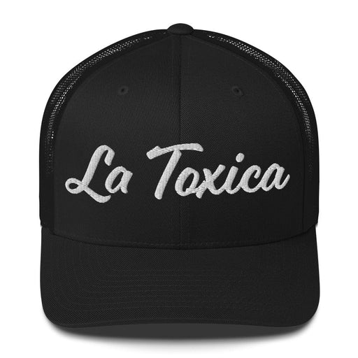 Embroidered La Toxica Spanish Mexican Bingo Game Funny Toxic Retro Trucker Hat Mexicada Black