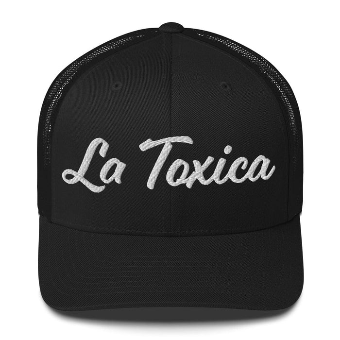 Embroidered La Toxica Spanish Mexican Bingo Game Funny Toxic Retro Trucker Hat Mexicada Black