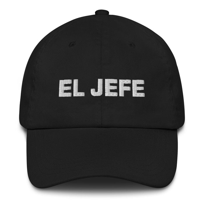 El Jefe The Boss Mexican Spanish Pride Gift Regalo Dad Hat Mexicada Black