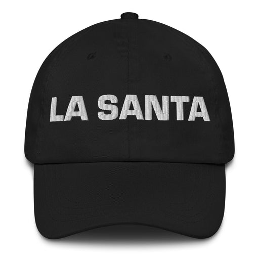 La Santa The Saint Mexican Spanish Pride Gift Regalo Dad Hat Mexicada Black