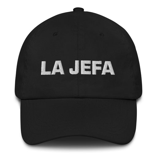 La Jefa The Boss Mexican Spanish Pride Gift Regalo Dad Hat Mexicada Black