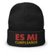 Embroidered Es Mi Cumpleanos It's My Birthday Funny Party Supplies Beanie Mexicada Black