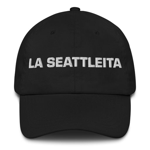 La Seattleita The Seattleite Mexican Spanish Pride Gift Regalo Dad Hat Mexicada Black