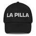 La Pilla The Rascal Mexican Spanish Pride Gift Regalo Dad Hat Mexicada Black