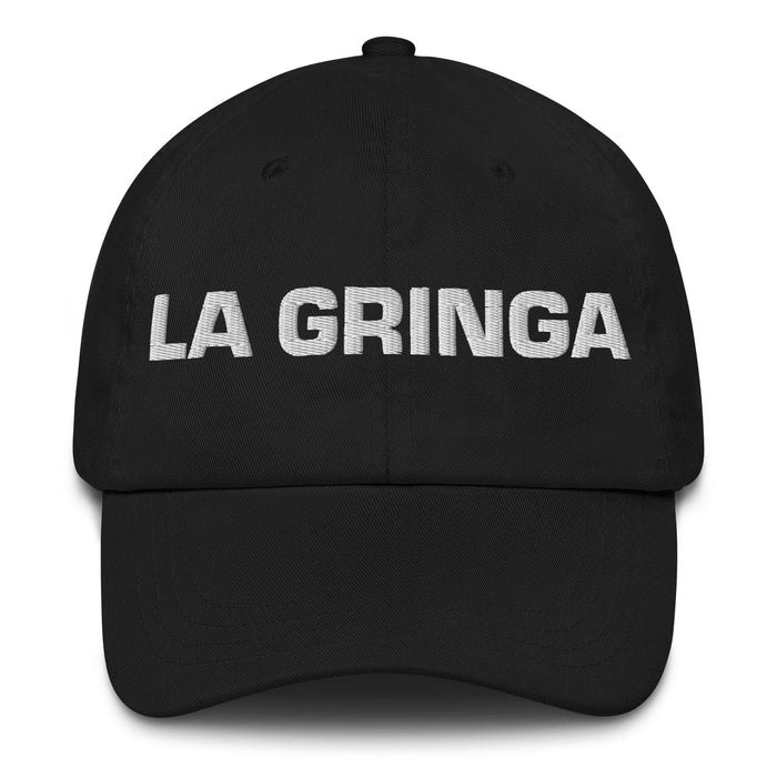 La Gringa The American (Slang) Mexican Spanish Pride Gift Regalo Dad Hat Mexicada Black