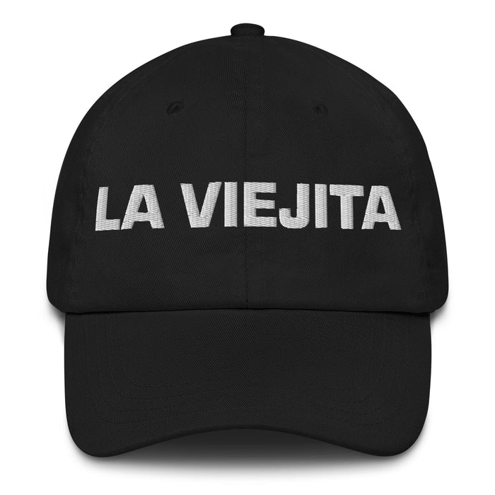 La Viejita The Little Old Lady/Man Mexican Spanish Pride Gift Regalo Dad Hat Mexicada Black