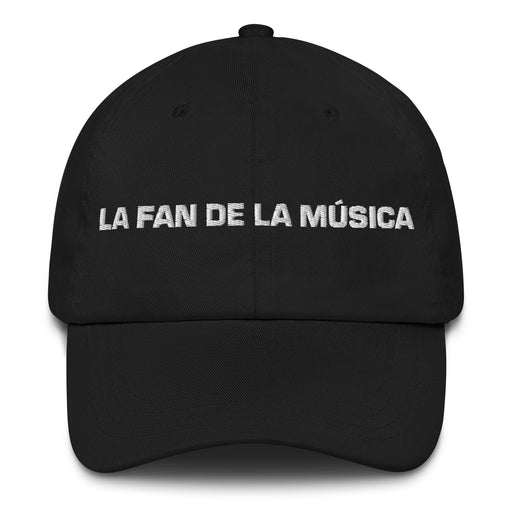 La Fan De La Música The Music Fan Mexican Spanish Pride Gift Regalo Dad Hat Mexicada Black