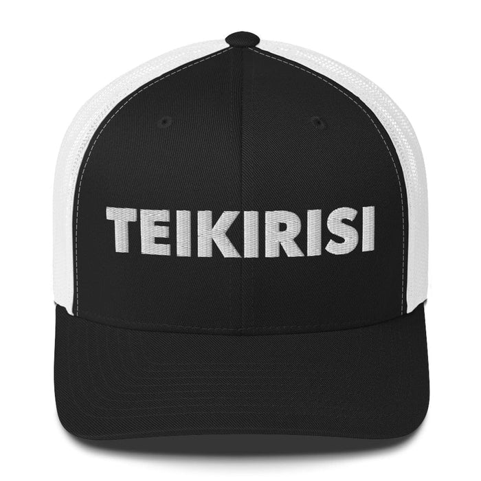 Embroidered Teikirtisi - Take It Easy Funny Spanish Saying Retro Trucker ha Mexicada Black/ White