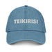 Embroidered Teikirisi - Take It Easy Funny Spanish Saying Slang Denim Hat Mexicada Blue