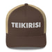 Embroidered Teikirtisi - Take It Easy Funny Spanish Saying Retro Trucker ha Mexicada Brown/ Khaki