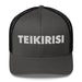 Embroidered Teikirtisi - Take It Easy Funny Spanish Saying Retro Trucker ha Mexicada Charcoal/ Black