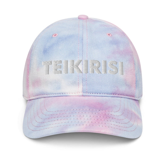 Embroidered Teikirisi - Take It Easy Funny Spanish Saying Phrase Tie Dye Hat Mexicada Cotton Candy