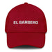 El Barbero The Barber Mexican Spanish Pride Gift Regalo Dad Hat Mexicada Cranberry