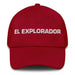 El Explorador The Explorer Mexican Spanish Pride Gift Regalo Dad Hat Mexicada Cranberry