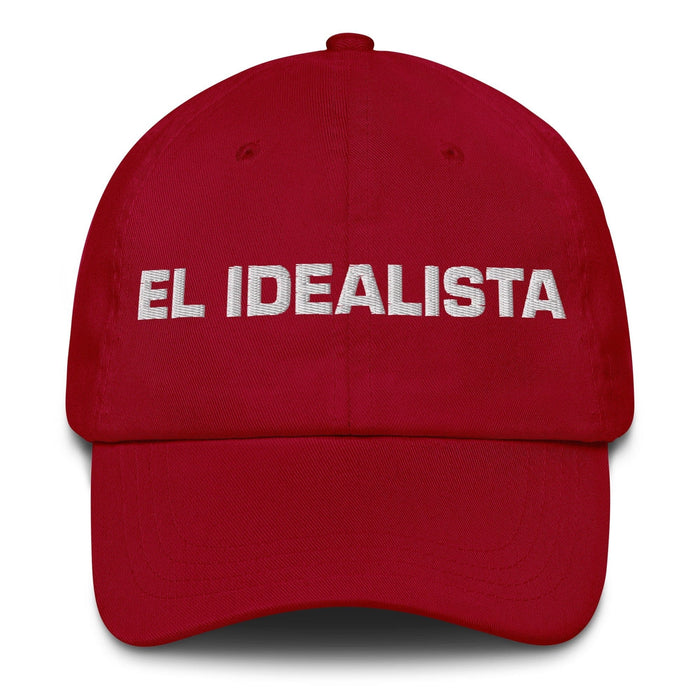 El Idealista The Idealist Mexican Spanish Pride Gift Regalo Dad Hat Mexicada Cranberry