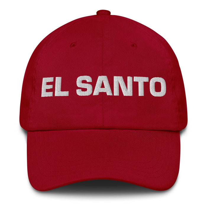 El Santo The Saint Mexican Spanish Pride Gift Regalo Dad Hat Mexicada Cranberry