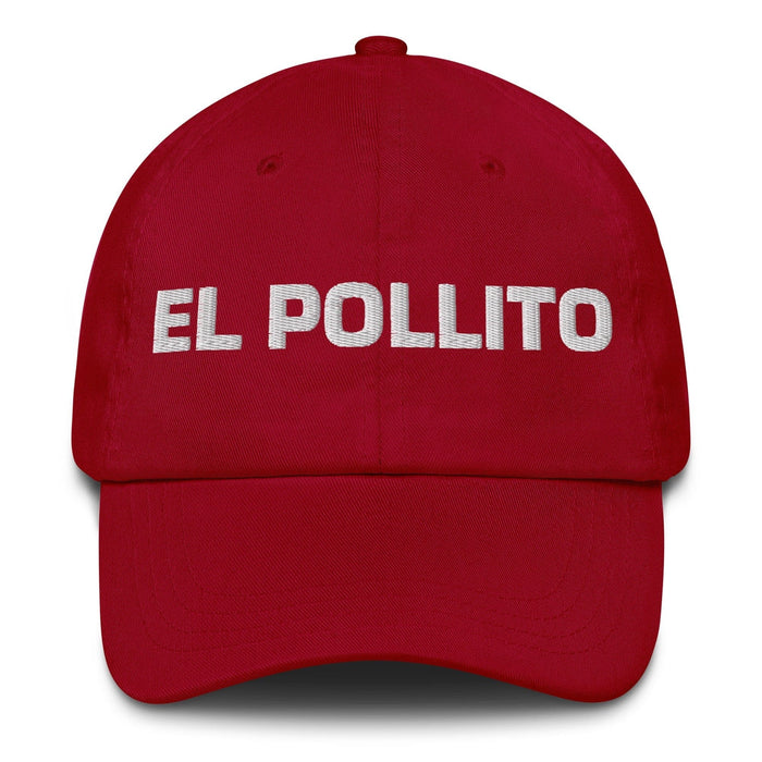 El Pollito The Chick The Rooster Mexican Spanish Pride Gift Regalo Dad Hat Mexicada Cranberry