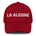 La Alegre The Cheerful One Mexican Spanish Pride Gift Regalo Dad Hat Mexicada Cranberry