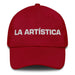 La Artística The Artistic One Mexican Spanish Pride Gift Regalo Dad Hat Mexicada Cranberry