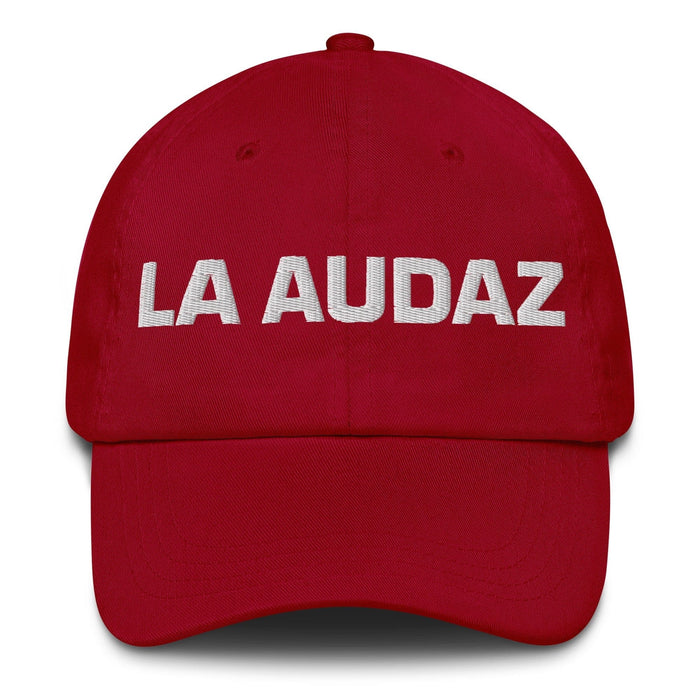 La Audaz The Bold One Mexican Spanish Pride Gift Regalo Dad Hat Mexicada Cranberry