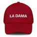 La Dama The Lady Mexican Spanish Pride Gift Regalo Dad Hat Mexicada Cranberry