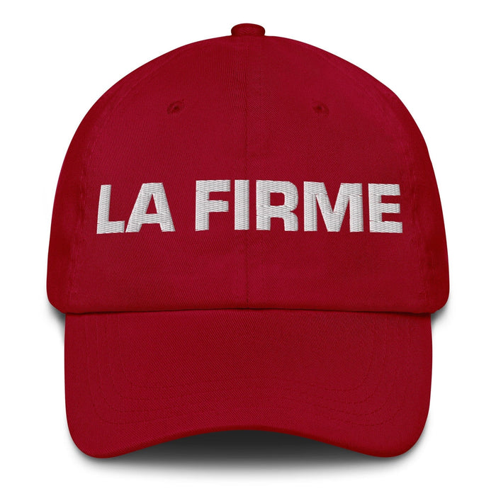 La Firme The Steadfast One Mexican Spanish Pride Gift Regalo Dad Hat Mexicada Cranberry