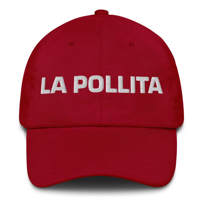 La Pollita The Chick The Rooster Mexican Spanish Pride Gift Regalo Dad Hat Mexicada Cranberry