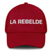 La Rebelde The Rebel Mexican Spanish Pride Gift Regalo Dad Hat Mexicada Cranberry