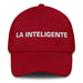 La Inteligente The Intelligent One Mexican Spanish Pride Gift Regalo Dad Hat Mexicada Cranberry