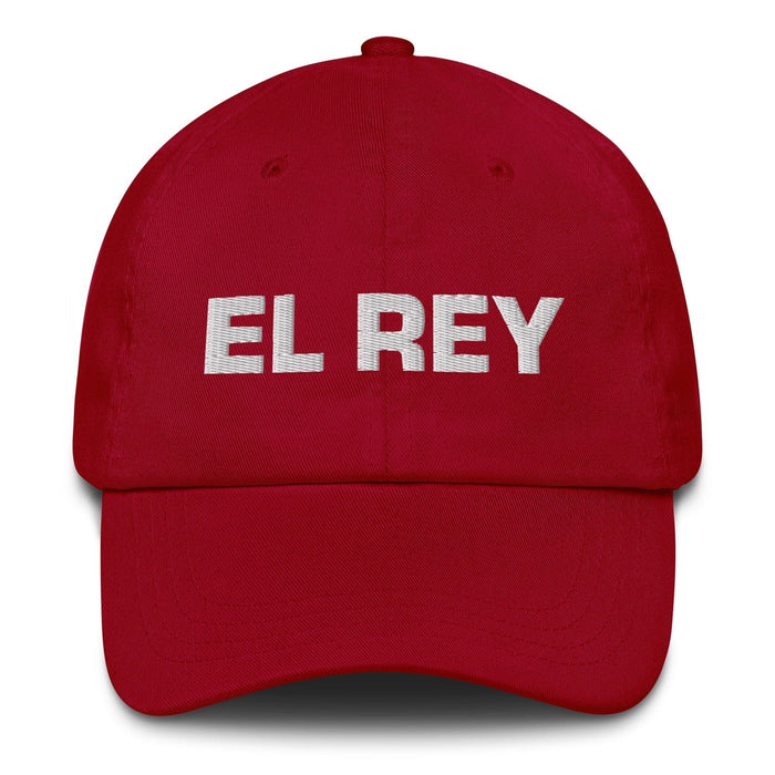 El Rey The King Mexican Spanish Pride Gift Regalo Dad Hat Mexicada Cranberry