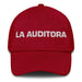 La Auditora The Auditor Mexican Spanish Pride Gift Regalo Dad Hat Mexicada Cranberry