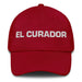 El Curador The Curator Mexican Spanish Pride Gift Regalo Dad Hat Mexicada Cranberry