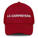 La Carpintera The Carpenter Mexican Spanish Pride Gift Regalo Dad Hat Mexicada Cranberry