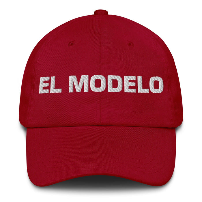 El Modelo The Model Mexican Spanish Pride Gift Regalo Dad Hat Mexicada Cranberry