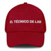 El Técnico De Lab The Lab Technician Mexican Spanish Pride Gift Regalo Dad Hat Mexicada Cranberry