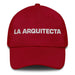 La Arquitecta The Architect Mexican Spanish Pride Gift Regalo Dad Hat Mexicada Cranberry