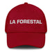 La Forestal The Forester Mexican Spanish Pride Gift Regalo Dad Hat Mexicada Cranberry